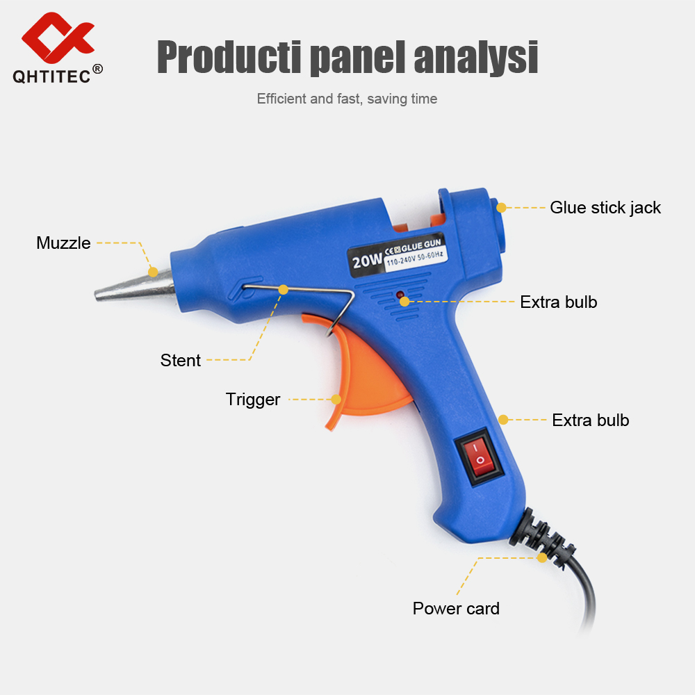 JCD 20W Hot Melt Glue Gun With - Heat Gun Small ulasan dan harga