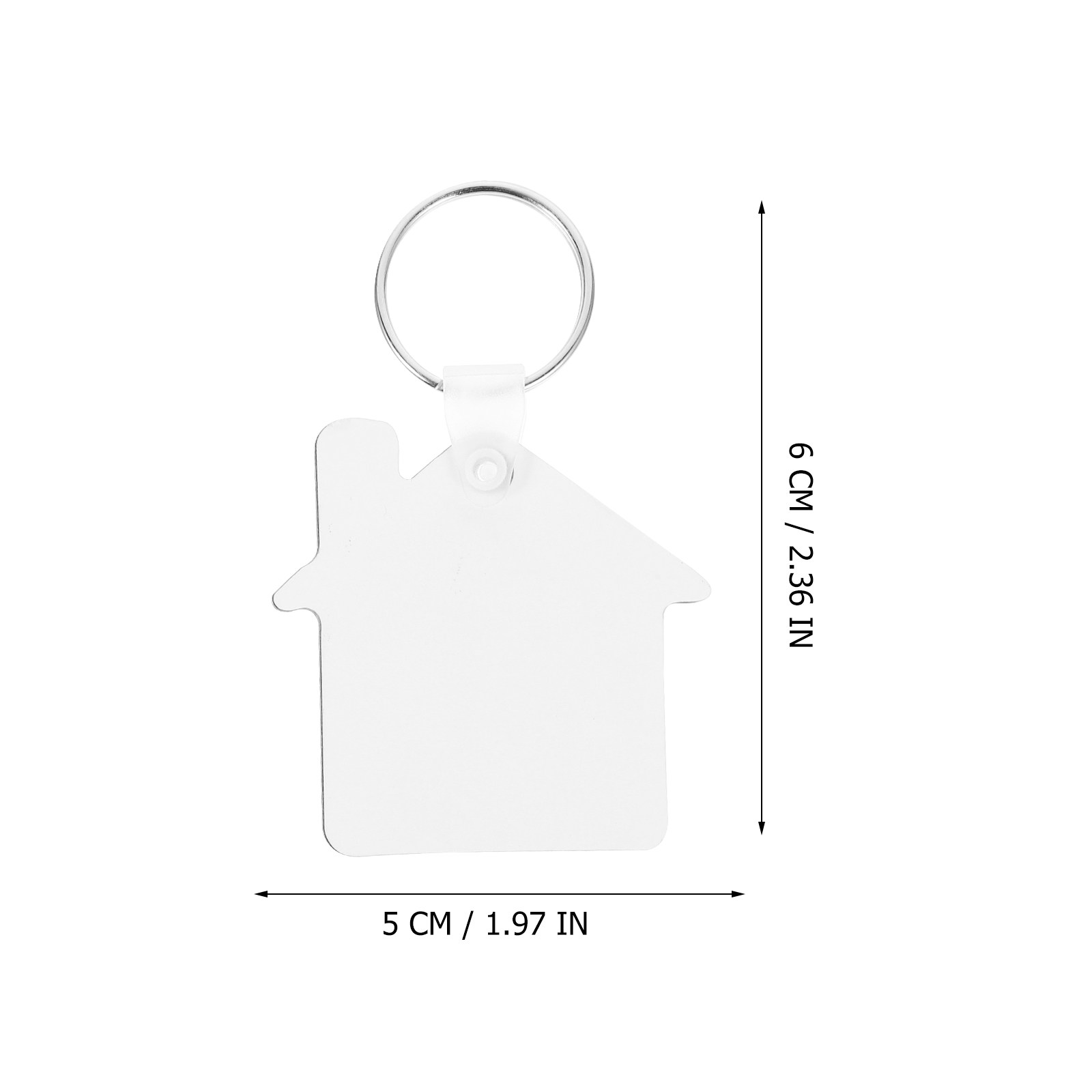 5Pcs Sublimation Keychain Blan - Wood Ring Blank ulasan dan harga