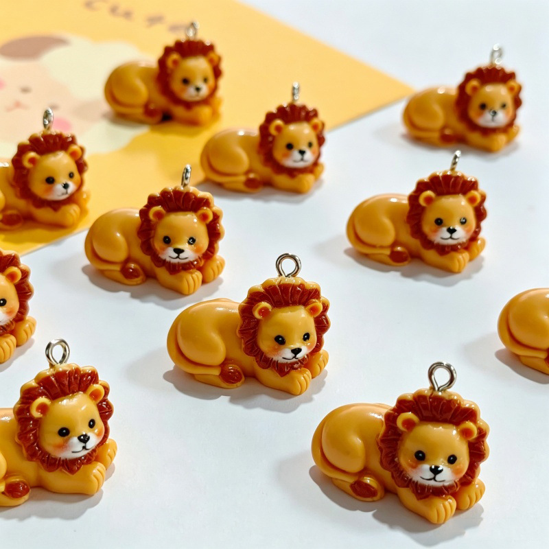 6Pcs Resin Simulation Cute Lio - Resin Crafts Diy ulasan dan harga