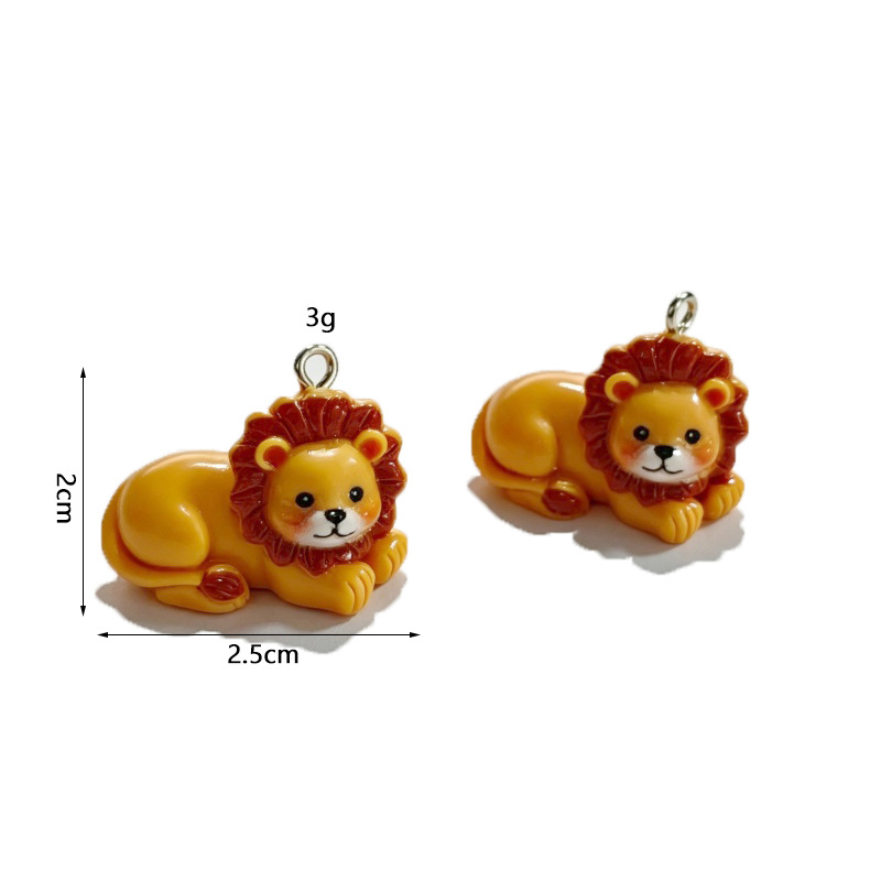 6Pcs Resin Simulation Cute Lio - Resin Crafts Diy ulasan dan harga