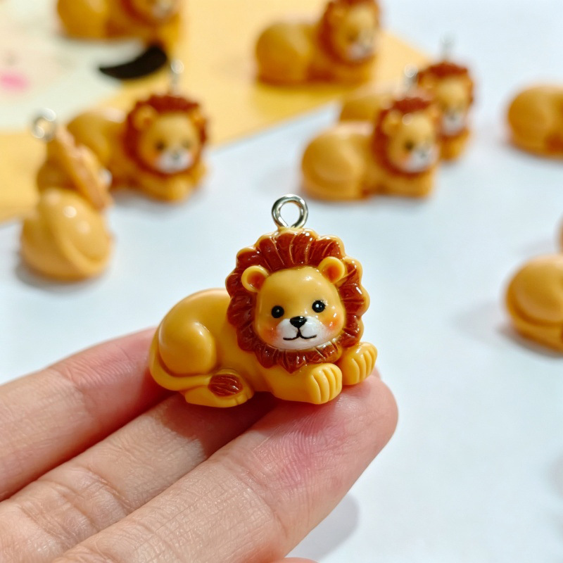 6Pcs Resin Simulation Cute Lio - Resin Crafts Diy ulasan dan harga