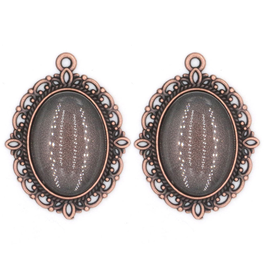 50Pcs Gemstone Pendant Vintage - Resin Crafts Diy ulasan dan harga