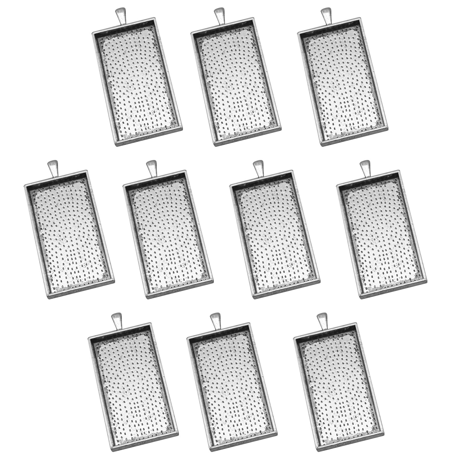 10Pcs Alloy Pendant Trays Vint - Bezels Set Pendant ulasan dan harga