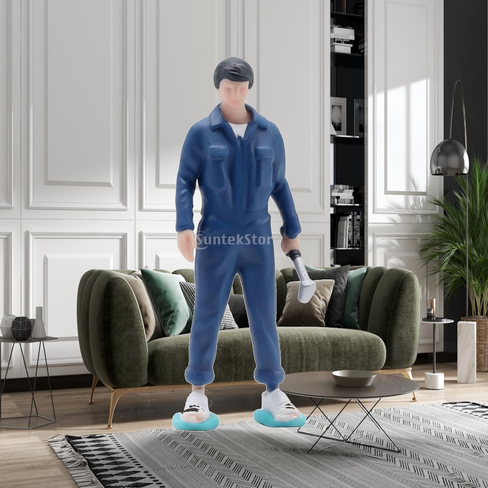 Standing Garage Mechanic Figur - Resin Craft Workshop ulasan dan harga